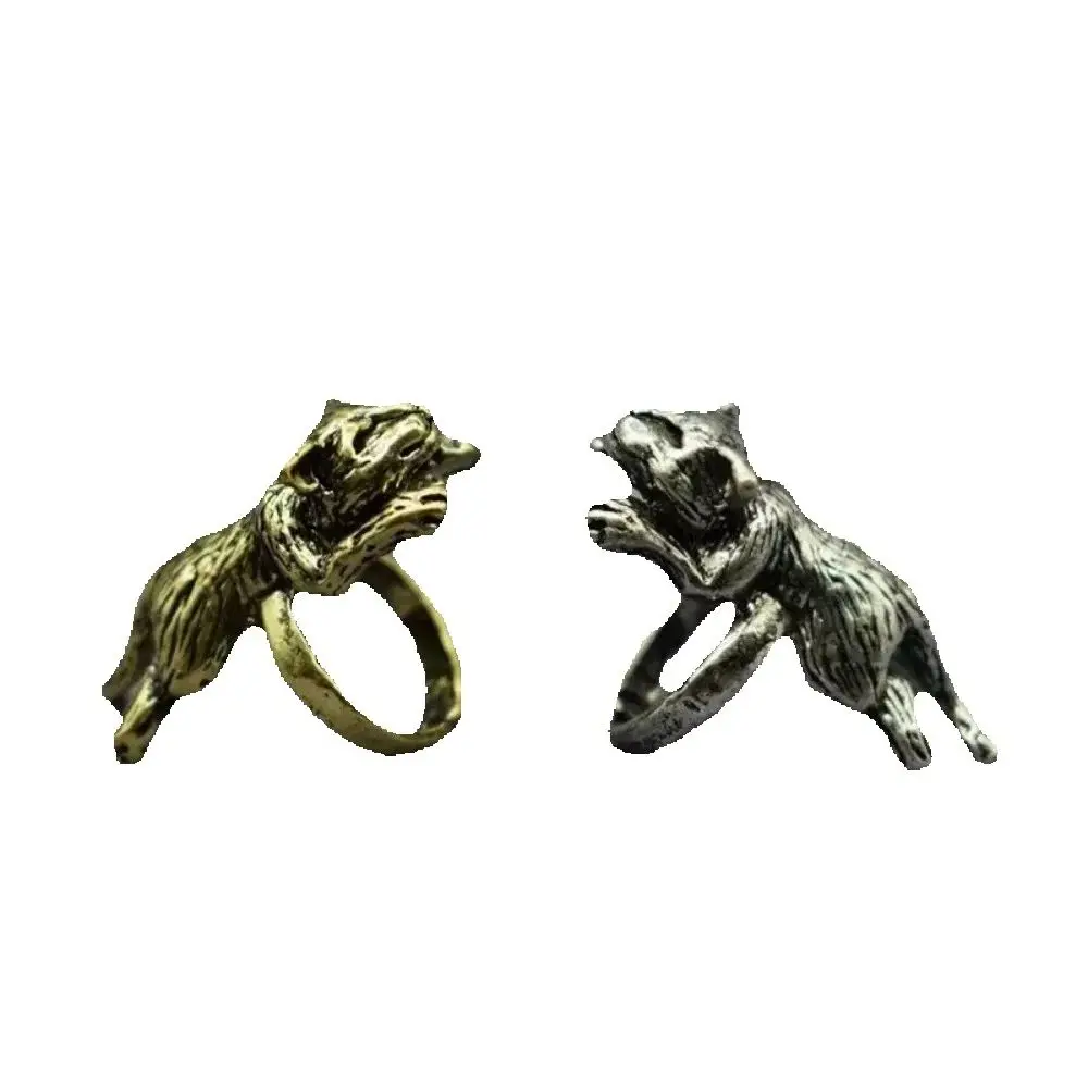 New creative personalized design cat ring fashion trend cute animal opening adjustable punk niche party gift jewellery