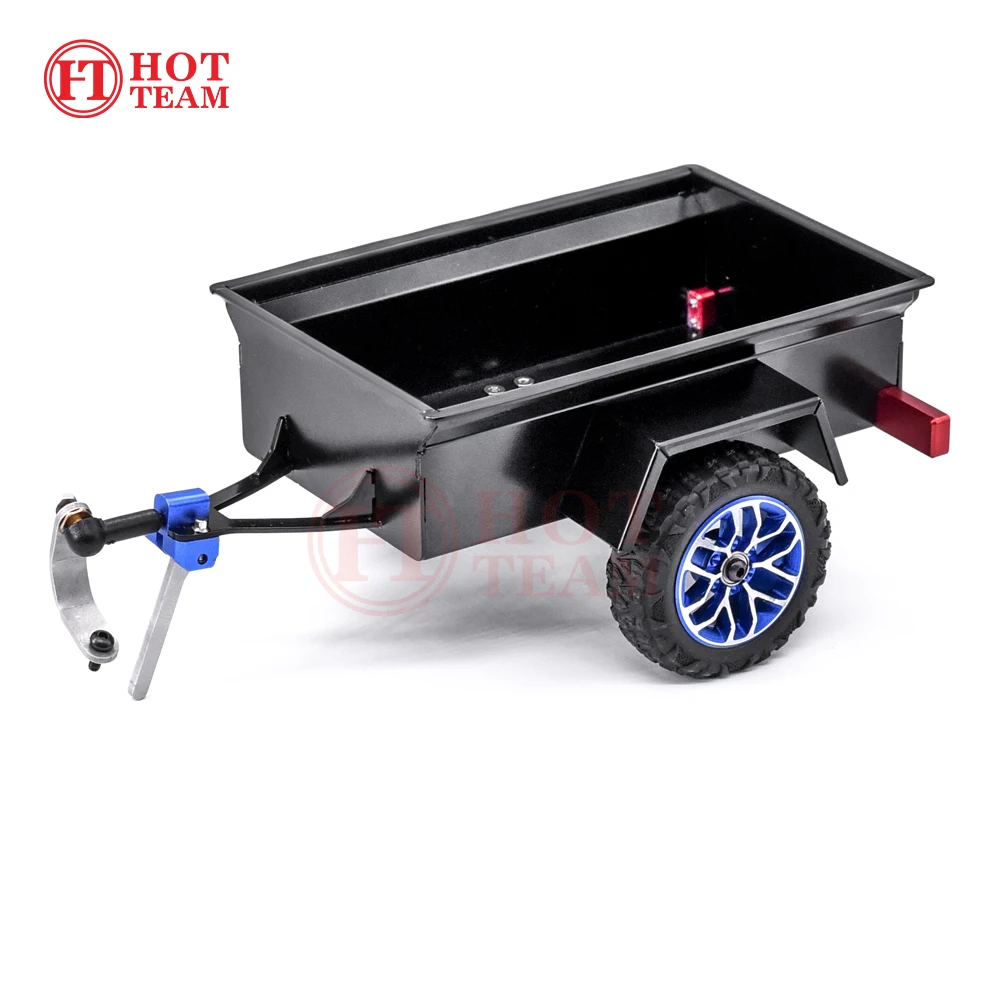 Hot Team Aluminum Mini Trailer for 1/24cars 98.5x68x54mm, total length 162mm