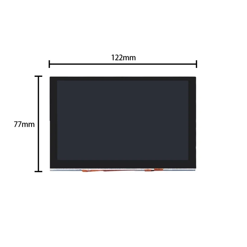 Imagem -03 - Multi-touch Capacitive Touch Panel Lcd Module Display Monitor Screen Raspberry pi Ips Tft Dsi 800x480 4.3 5.0