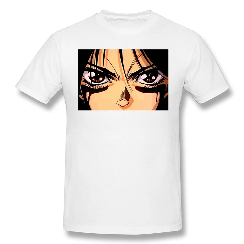 heavyweight Informal New Copie De Gunnm Gally Print Cotton T-Shirt 2024Alita Battle Angel Manga Artist Men Fashion Streetwear