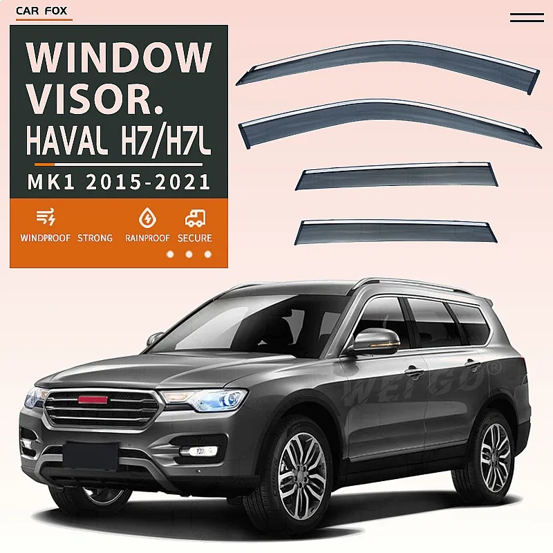

For HAVAL H7L 2023+ Car Window Visor Rain Sun Shade Awning Side Windshield Auto Accessories Styling