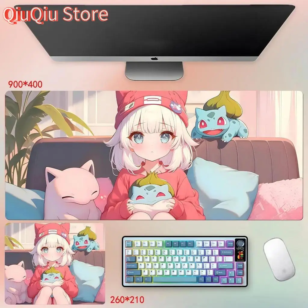 لوحة ماوس بيكاتشو الرائعة - قاعدة مطاطية غير قابلة للانزلاق مقاس 3 مم - مفرش مكتبي كبير #4