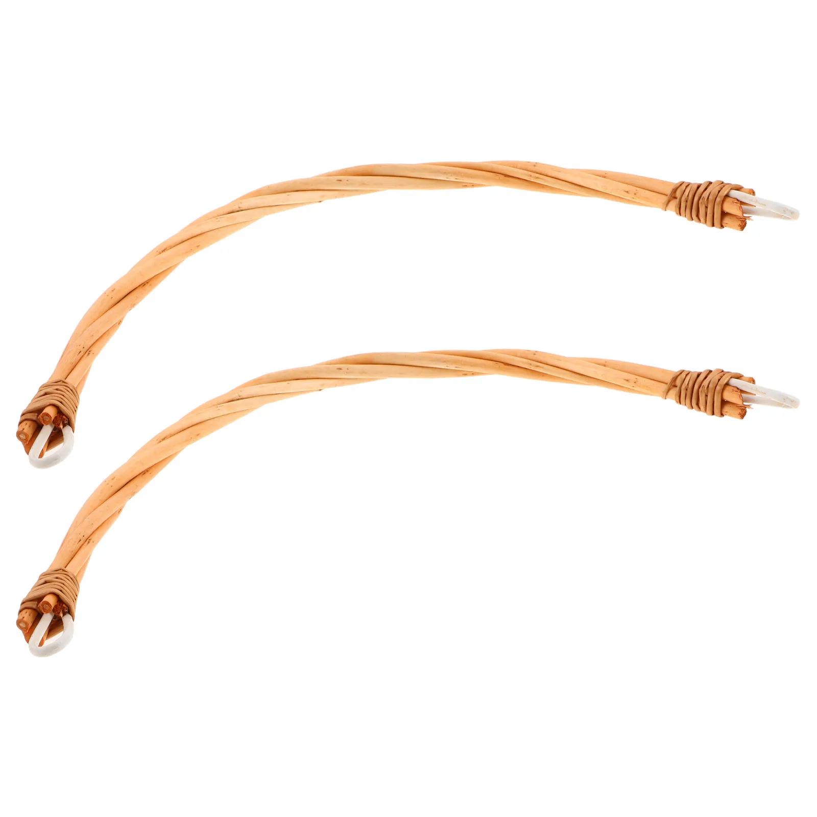 

2Pcs Rattan Picnic Basket Handle Replacement Durable Comfortable Grip for Woven Basket Outdoor Accessory Handle Replacement