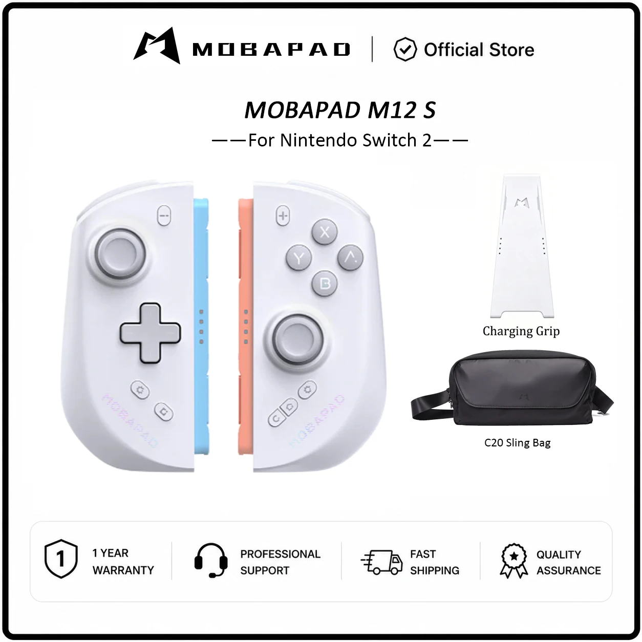MOBAPAD M12 HD / M12 S Joypad for Nintendo Switch 2 with TMR Joystick HD Vibration Mechanical Buttons Remap Macro Gamepad image 3