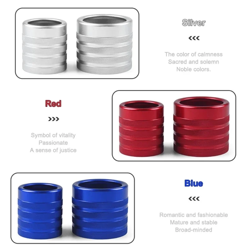 

Colorful Shift Knob Cover Manual Knob Cover Gear Shift Head Cover Aluminum Alloy Easy Installation Car Modification
