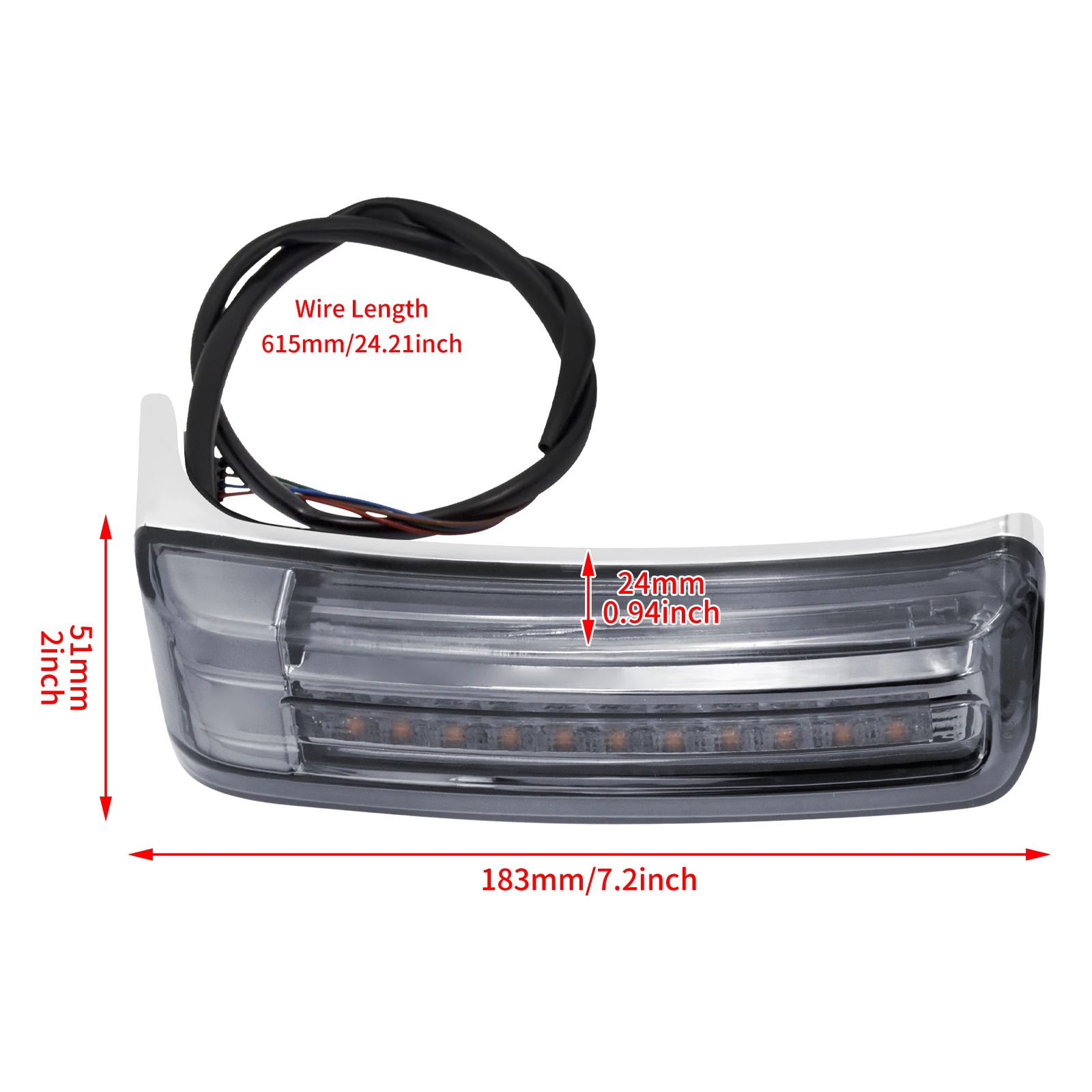 Motorcycle Saddlebag Luggage Tail Turn Signal Light Run Brake Lamp For Harley Touring Road King FLHRXS Street Road Glide 1997-13