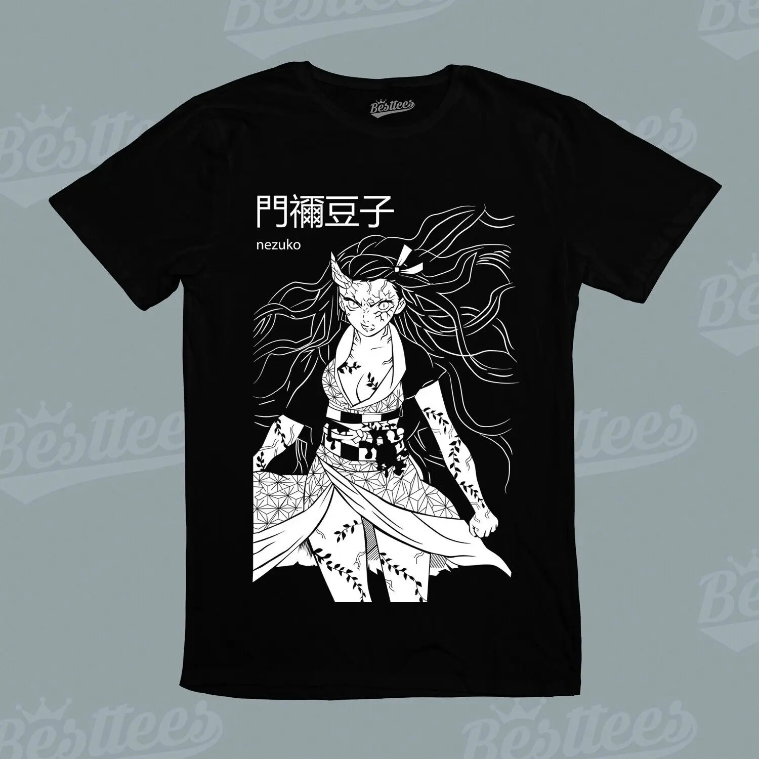Men/Women Japanese Anime Manga Demon Slayer Nezuko Angry T-Shirt