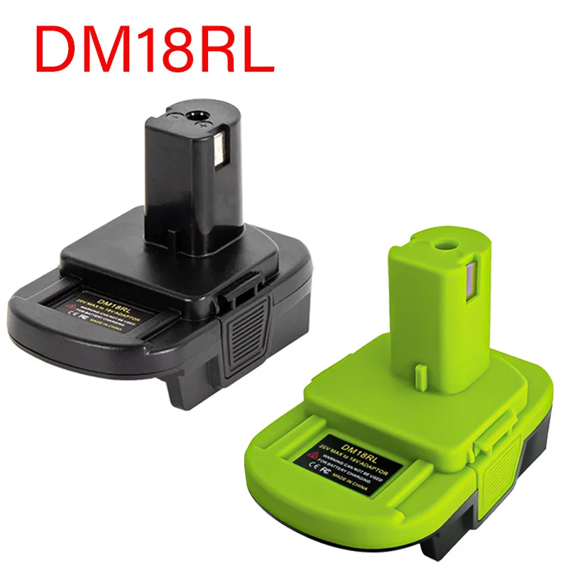 

For Dewalt 20V Milwaukee 18V M18 Lithium Batteries, Convertible To Ryobi Power Tool Batteries DM18RL Conversion Battery Adapter