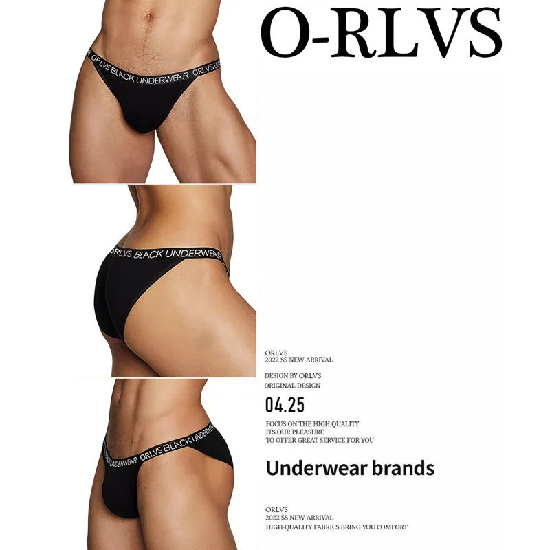 ORLVS high fork triangle low waist underwear modal breathable close-fitting men's underwear hipster OR6102