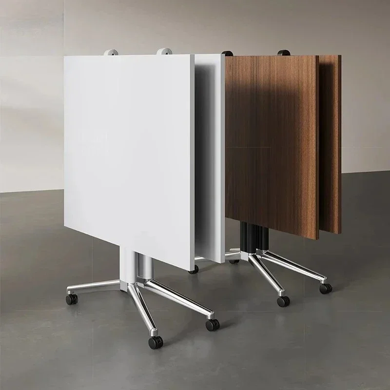 Mobile Chair Office Desk Modern White Modern Designer Executive Foldable Table Study Portable Writing Escritorio Furniture