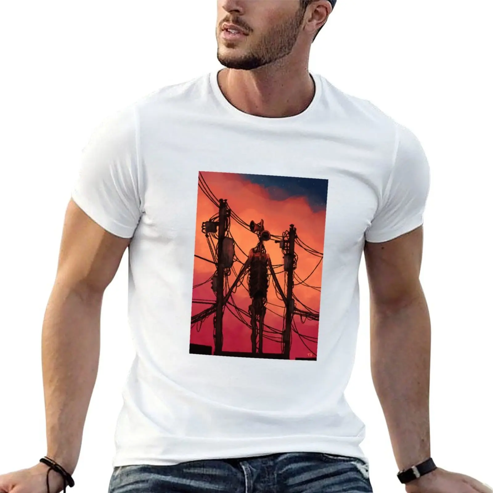 Sunset Hunting Shirt T-Shirt Work Outdoor T-Shirt for Men