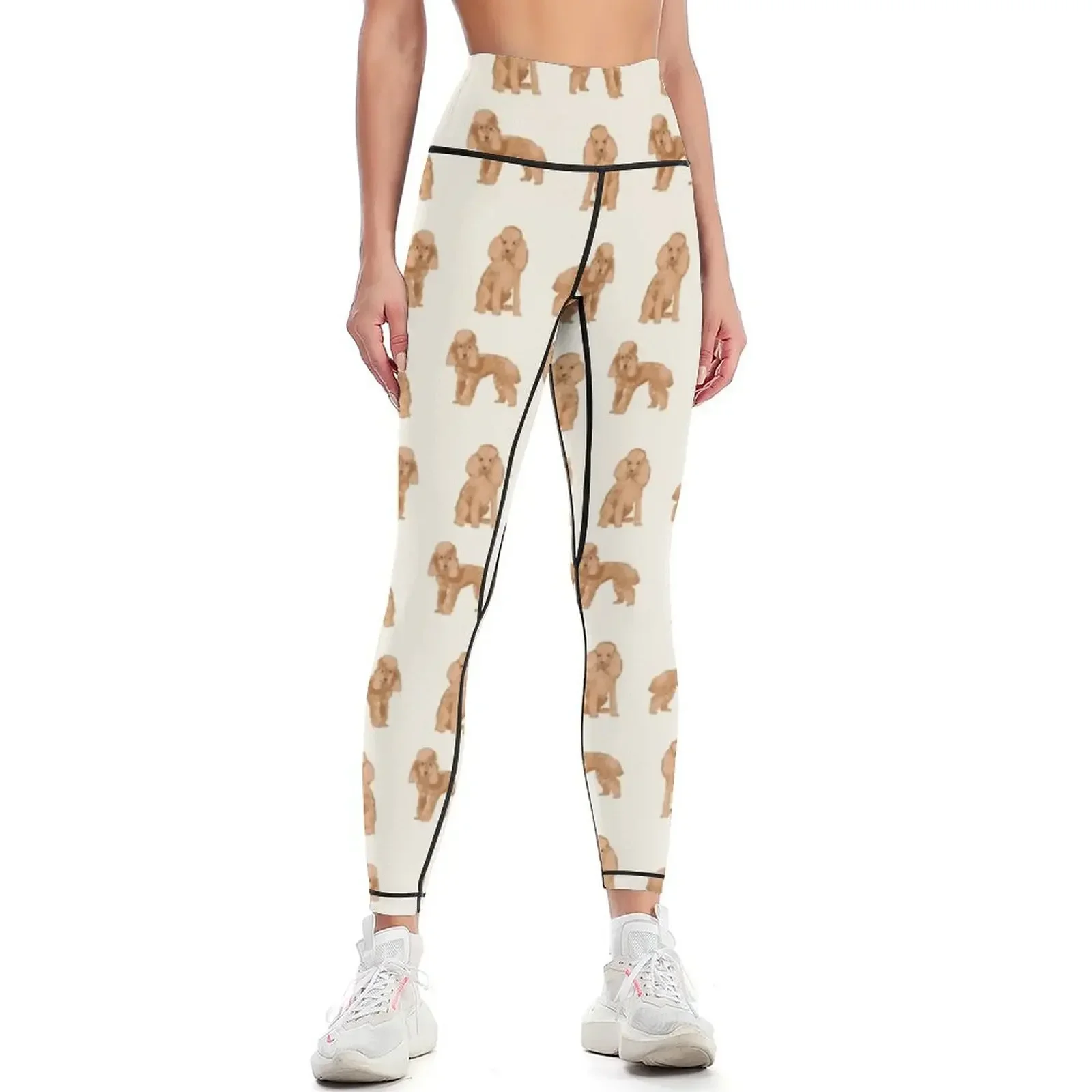 

Toy Poodle apricot coat dog breed pet portrait dog breeds poodles Leggings Sports pants woman workout shorts Womens Leggings