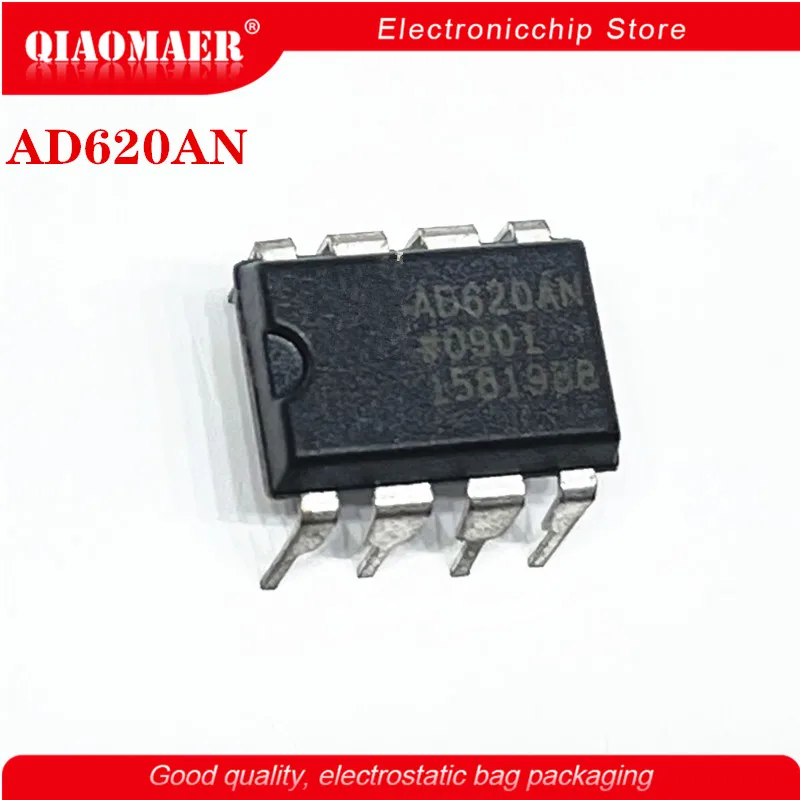 5PCS/LOT AD620 AD620AN AD620ANZ DIP-8 In Stock