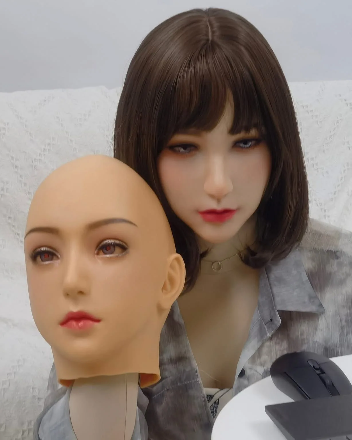 

(Q04 CHING4)'Dreammask' DMS Crossdress Female/Girl Half Head/ Full Head Cosplay Kigurumi Male To Female Mask Drag Queen Shemale
