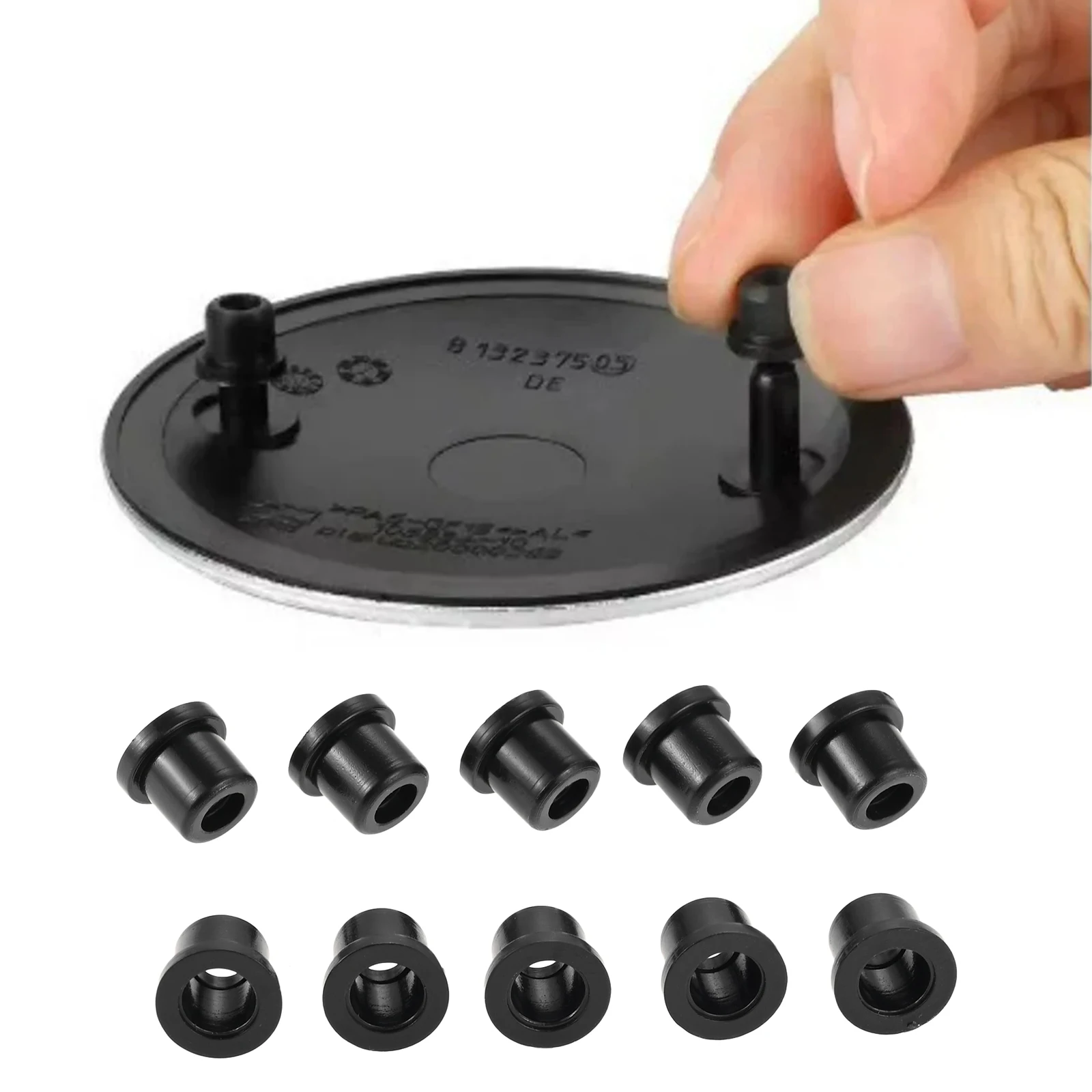 10pcs Car Hood Logo Trunk Emblem Grommet Hole Plugs 51141807495 for BMW 3/5/6/7 Series E21 E81 E87 E88 F20 E36 E46 E90 E91 E92