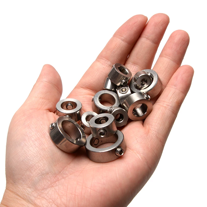 6 uds/8 uds/9 Uds 3-12mm broca galvanizada de doble tornillo para carpintería, anillo de límite anillo de posicionamiento broca ajustador anillo de límite