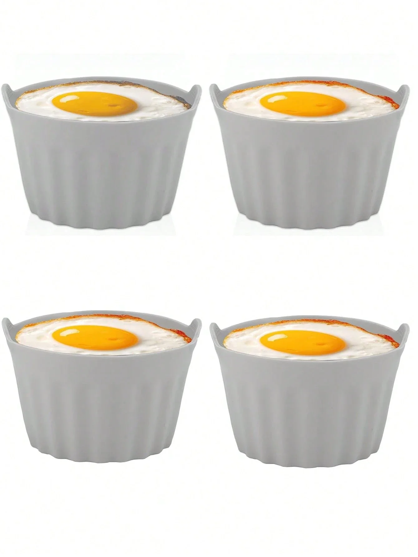 2/4/8Pcs Ramekins Für Air Friteuse Silikon Große Muffin Fällen Antihaft Ei Wilderer Silikon Form backformen Einfache Release Backen – Detail 1