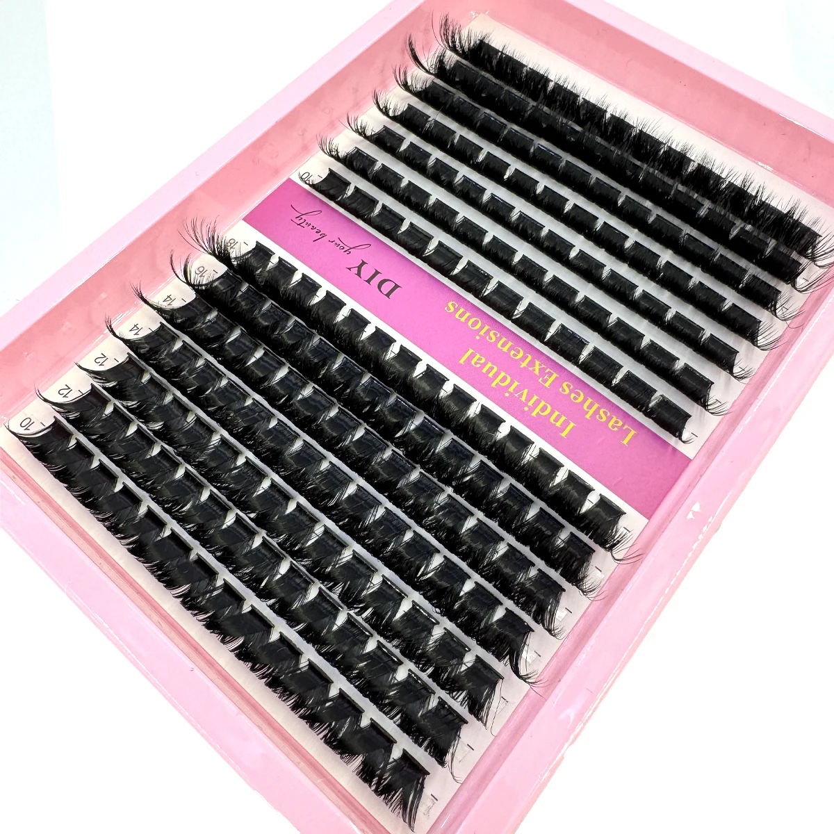 Misture clusters de cílios 10-18mm mix fino extensões de cílios individuais 10 linhas diy vison cílios postiços maquiagem