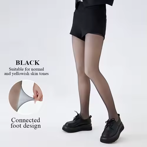 Kave Nude Leggings Winter Warm Double-layer Pile and Thicken Silk Stockings for Women Natural Autumn Flesh-colored Pantyhose - Image 6