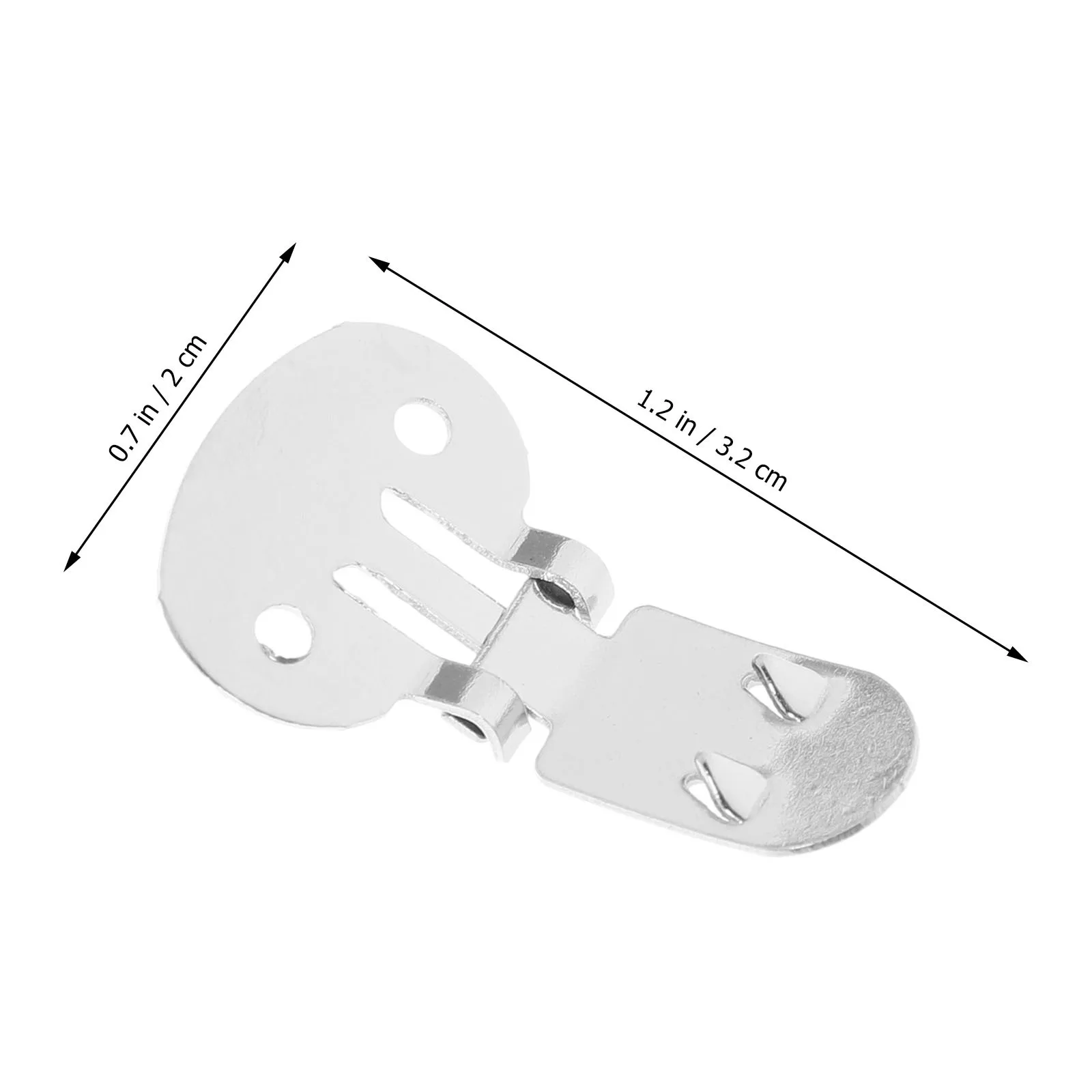 

10Pcs Stainless Steel Shoe Clips Flat Blank DIY for Shoes Decoration Buttons Beads 32Mm X 20Mm Metal Accessories