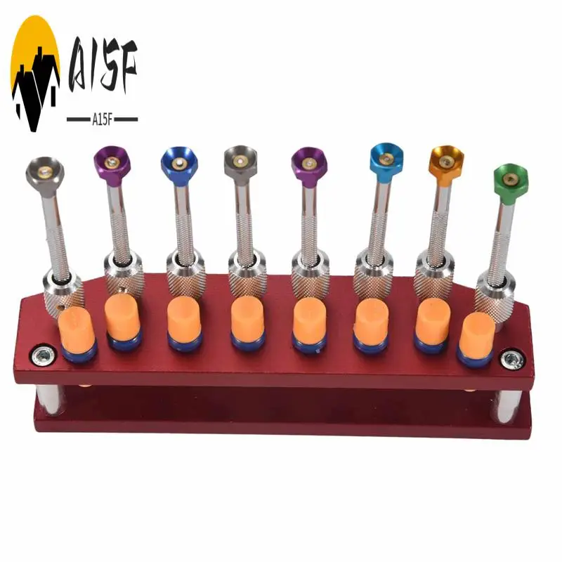 

A15F-8 Pcs Watch Screwdrivers With Metal Stand Tool For Watch Repair Watch Screwdriver Set