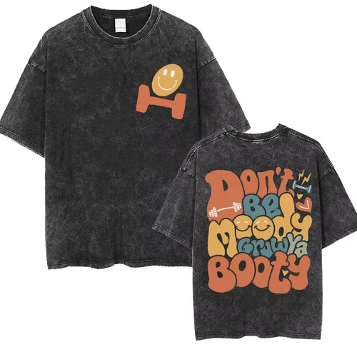 Imagen 2 del producto Todo lo dói y estoy hambriento camisetas divertidas hombres mujeres Vintage lavado músculo mamá gimnasio camiseta Casual algodón camiseta de gran tamaño