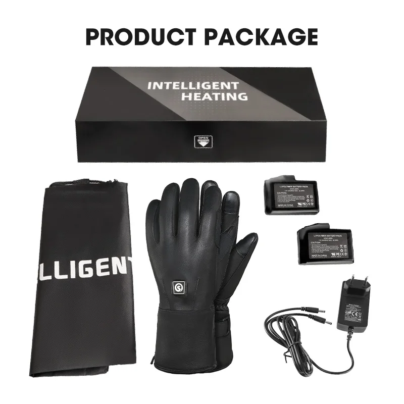 Women Horse Riding Heated Gloves Full Skin Leather Windproof Waterproof Heated Thermal Horse Gloves for Men view 6