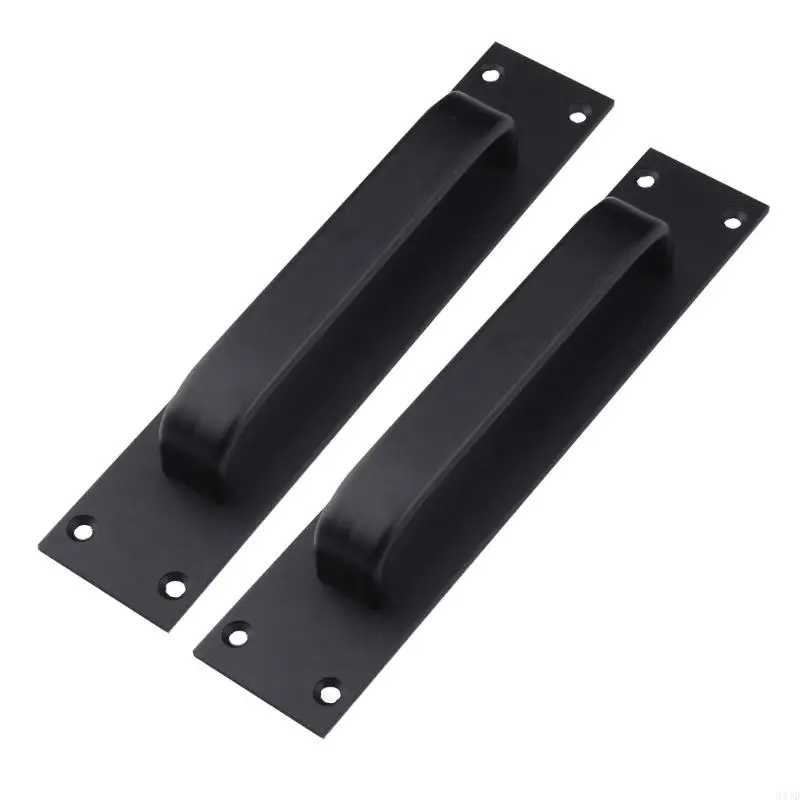 Sturdy Aluminum Alloy Barn Door Handle 2 Pack 7.9Inch Length Ergonomic Sliding Hardware for Kitchen Cabinets Closet 37JD