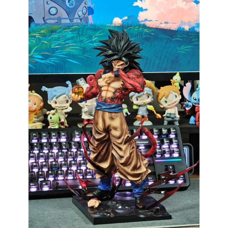 Spot Dragon Ball Z GK Goku Character Replaceable Hand Ssj4 Anime Model Super Saiyan 4 Son Goku Toy Gift Collection view 5