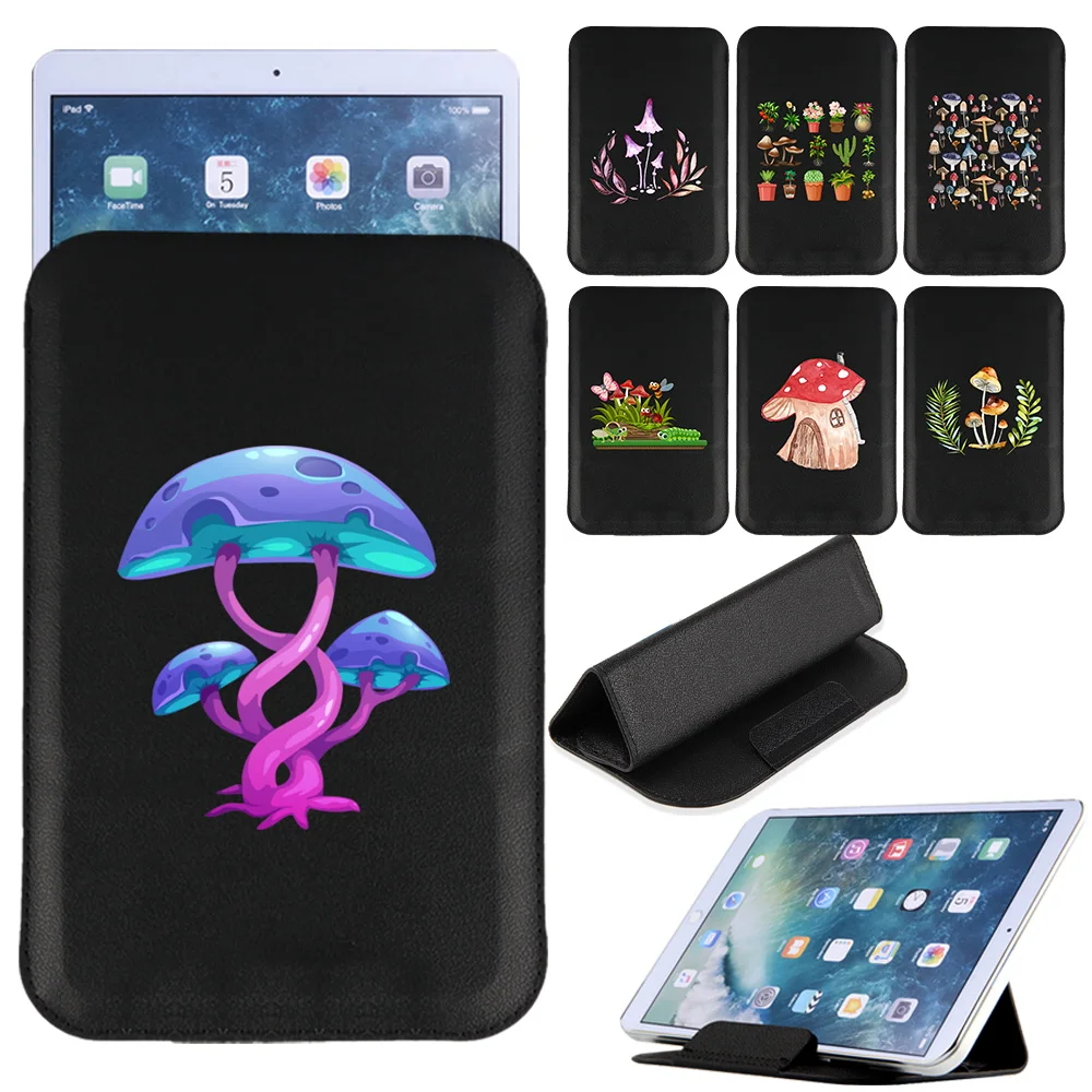 

Tablet Bag for Apple IPad Air 1/2/3/4/5/IPad 5/6/7/8/9th/Mini 1/2/3/4/5/6/IPad 2/3/4/Pro 11/10.5/9.7 Mushroom Print Magnet Pack