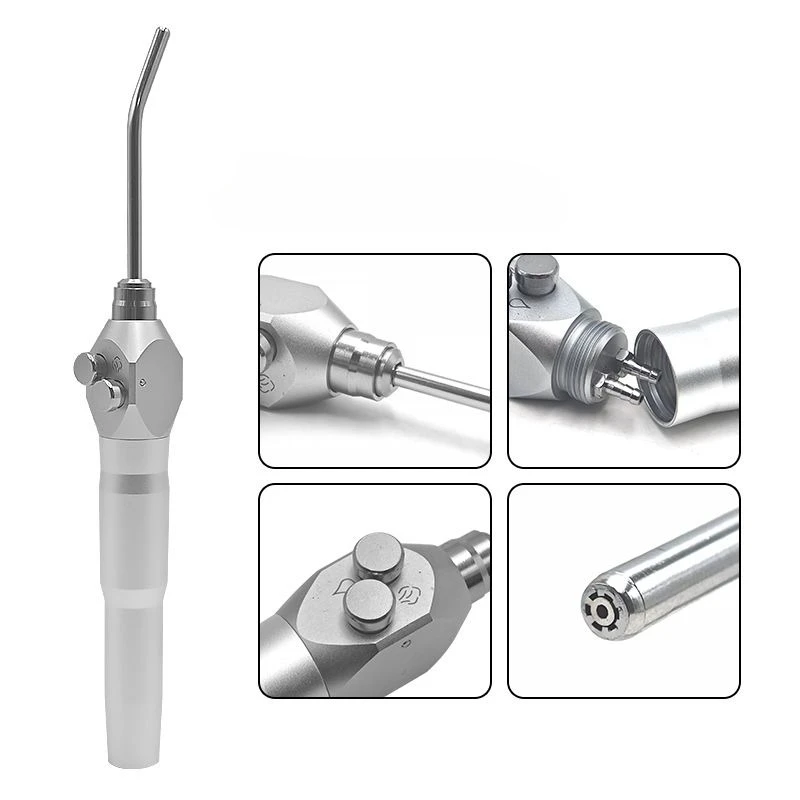 Lab Three-way Gun with 2 Spray Nozzles, Three-way Spray Gun Straight/curved Handle, Multi-function Tool S