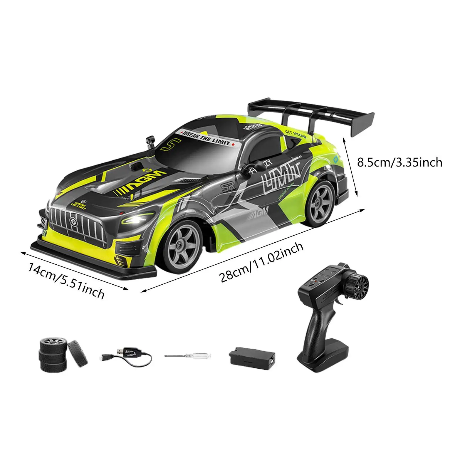 1:16 Scale RC Drift รุ่นรถแข่งกีฬาของเล่นสําหรับของขวัญวันเกิดเด็ก