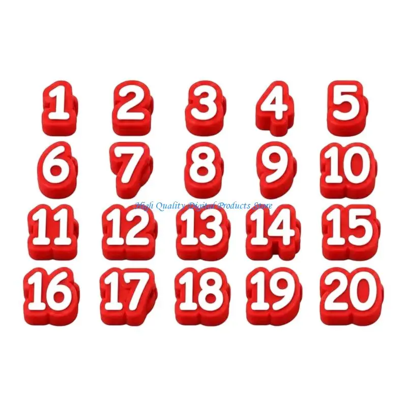 U2JE Numbered Pencil Sleeves 1 to 20, Point Protectors for Pencil Case Storage, Classroom Organization and Drawing Practice