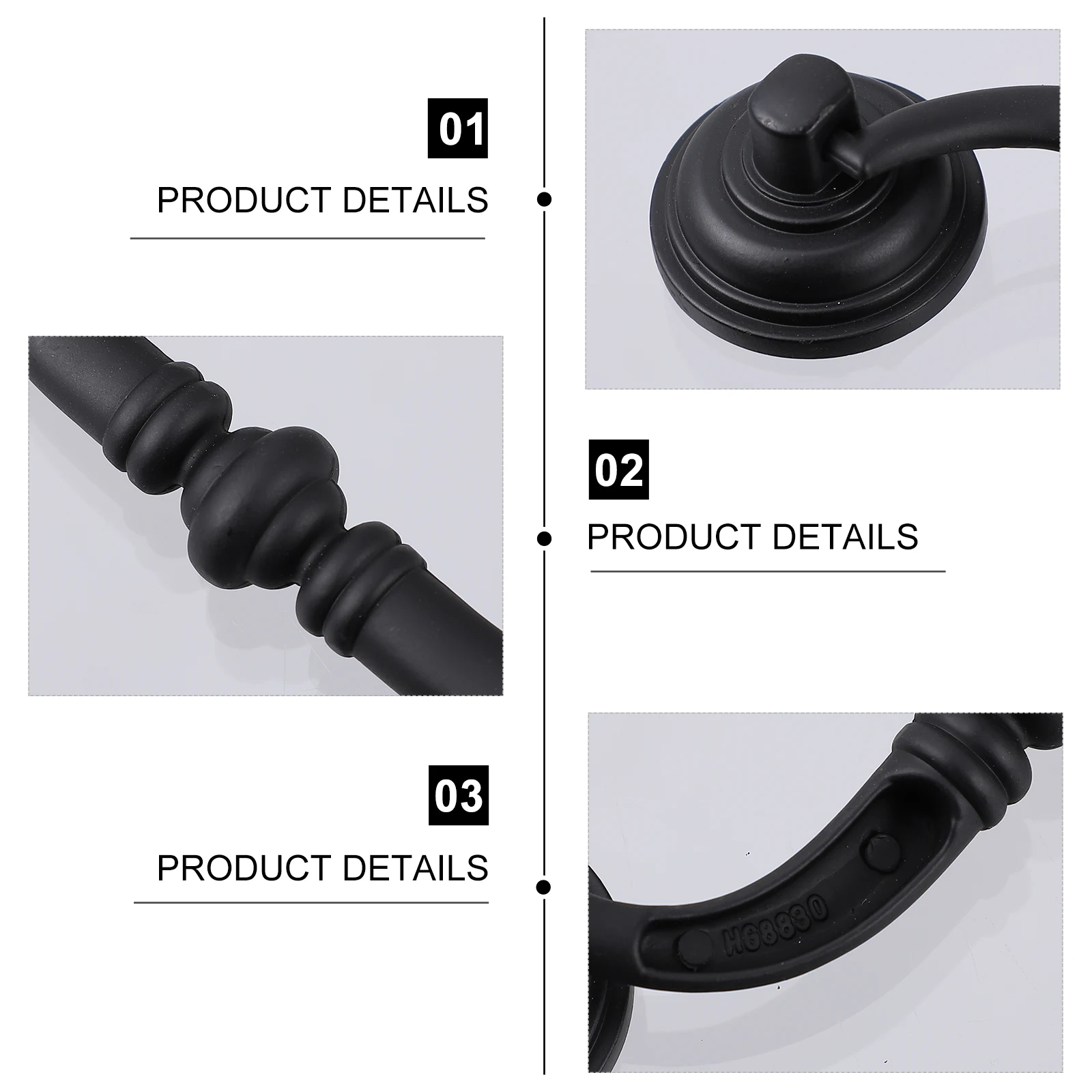 

4Pcs Style Drawer Pulls Zinc Alloy European Knobs Smooth Surface for Cabinet Dresser Wardrobe Furniture Accessories Home