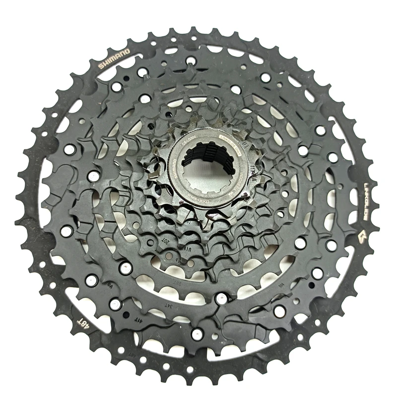 SHIMANO CUES 10 Speed Cassette Sprocket LG300 11-48T Black Freewheel LINKGLIDE Type Flywheel Original Bicycle Parts