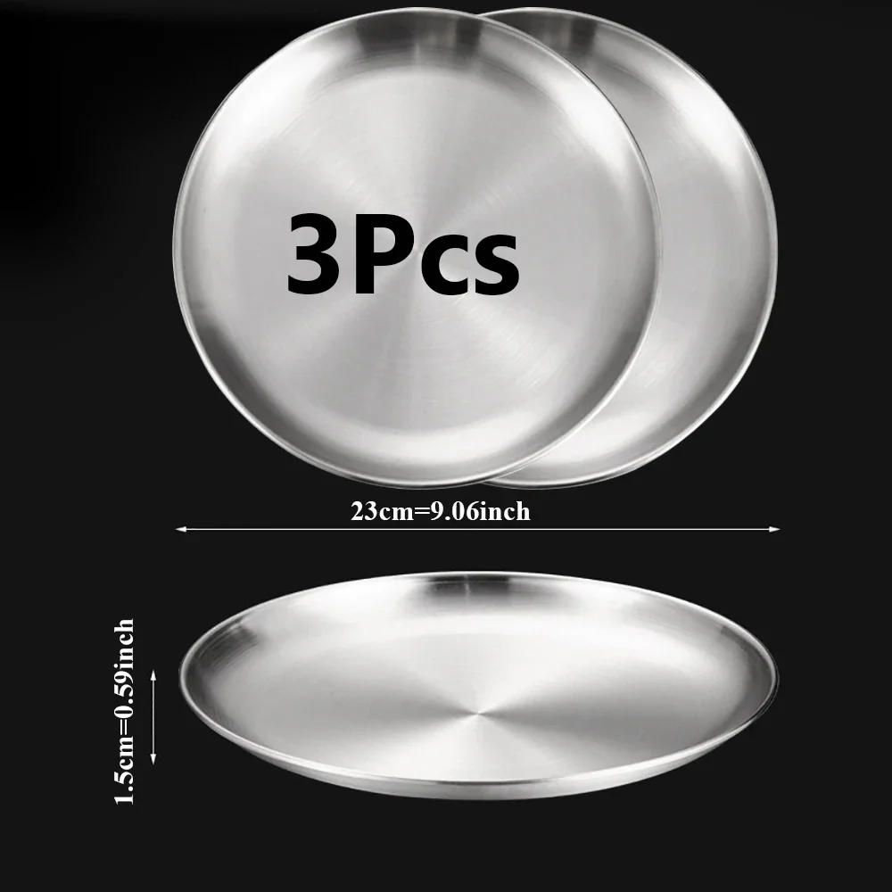 23cm-3Pcs-Silver