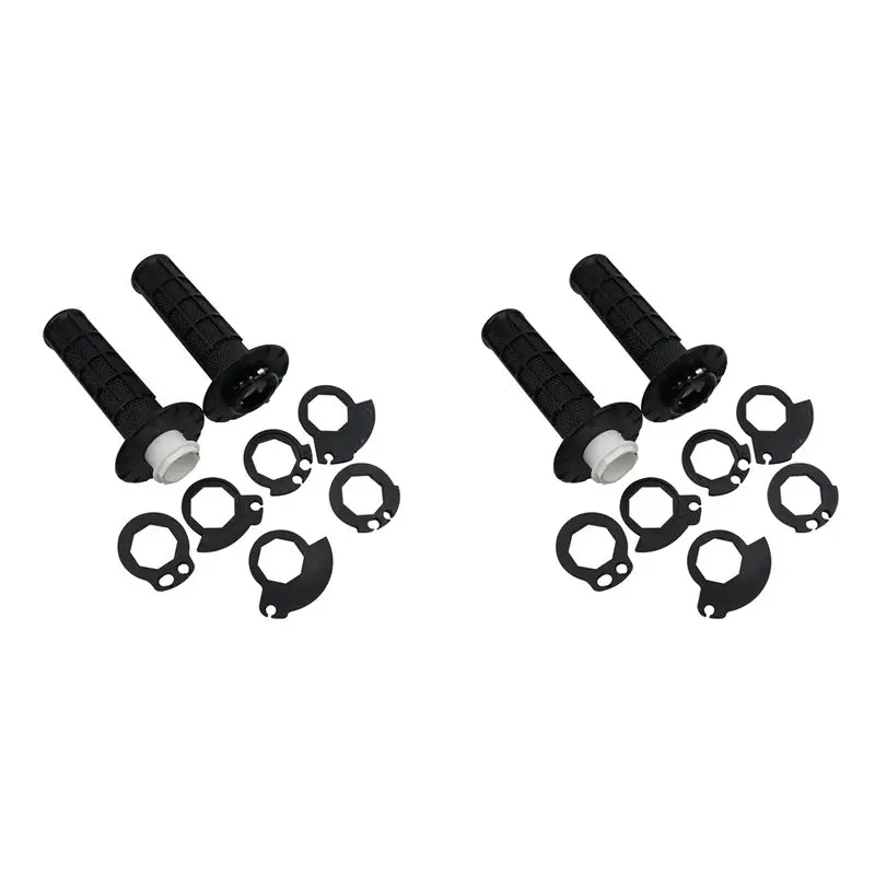 4X Non Slip Lock-On Grips Handle, Universal Motorcycle Handlebar Grips With The Snap-In Cam,Dirt Pit Bike Handgrip Black
