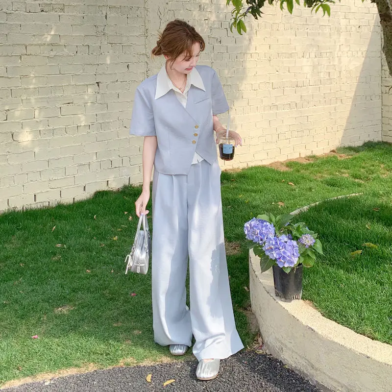 

Костюмы Брюки Женские Дешевые Корейские Стильные Новые в Соответствующие группы Корейский стиль Большой размер Блейзер и брюки Комплекты для женщин из 2 предметов