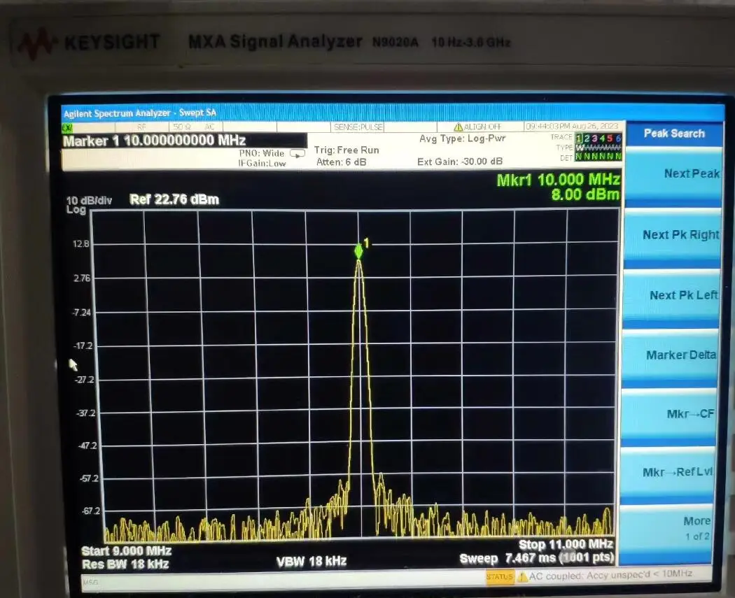 Imagem -05 - Caixa de Referência de Frequência do Relógio Ajustável Alta Estabilidade Baixa Fase Ruído 1ch Sinewave 3ch Onda Quadrada Acs3