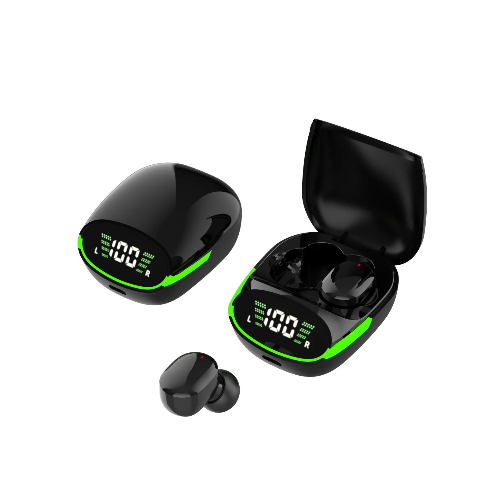 Auriculares TWS con Bluetooth 5,1, cascos inalámbricos con cancelación activa del ruido, Control táctil, sonido HiFi, micrófono