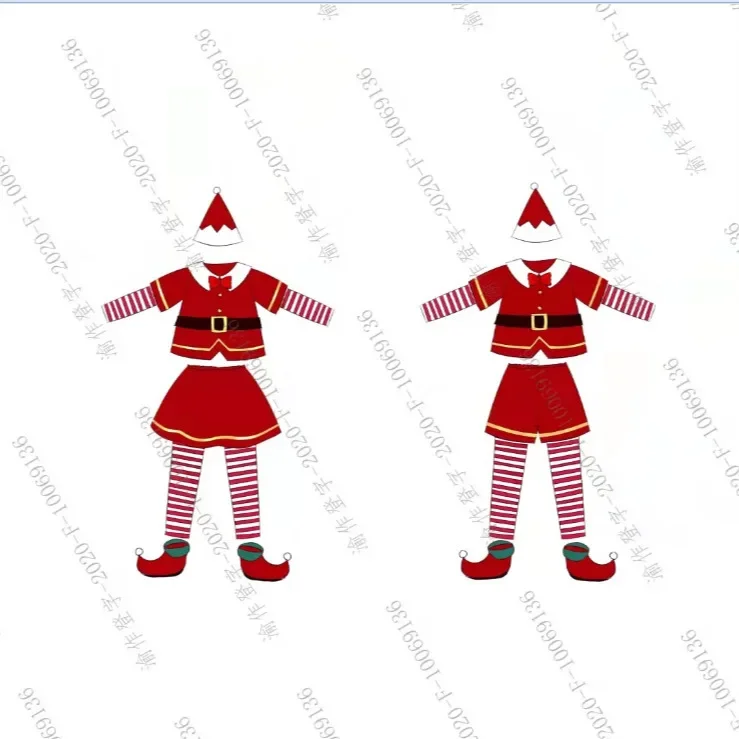 Christmas Clothing Children's New European and American Christmas Children's Fairy Clothing for Boys and Girls