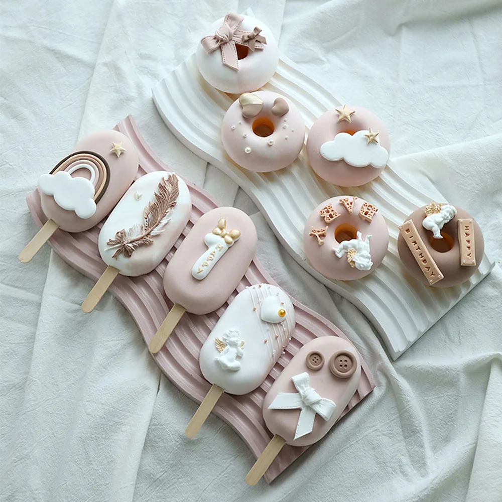 

food fake dessert cloud star bow angel baby happy birthday decorations artificial donut simulation doughnut ice cream model