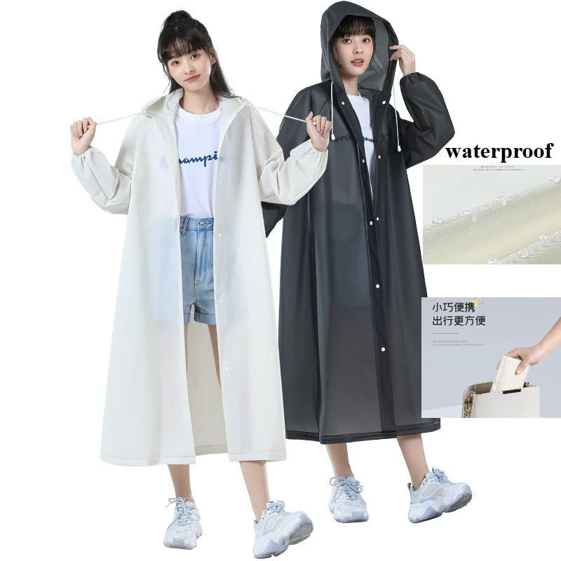 

Портативный утолщенный длинный комбинезон для походов и путешествий на открытом воздухе, одноразовый плащ для взрослых, износостойкий плащ из ЭВА для кемпинга