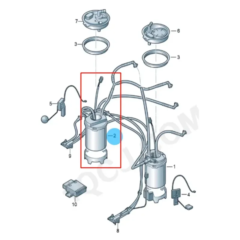 Electric Fuel Pump for VW Touareg and Q7 7P6919088 Diesel Fuel Delivery Pump