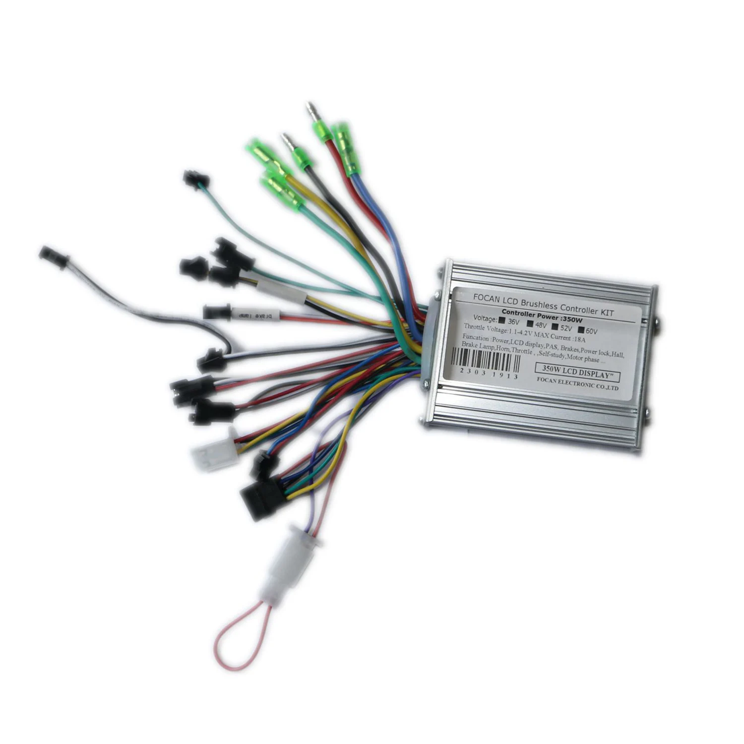 

Контроллер двигателя электрического электронного скутера DC24V 36V 48V 60V 350 18A Интеллектуальный контроллер бесщеточного двигателя для электрического велосипеда Ремонт