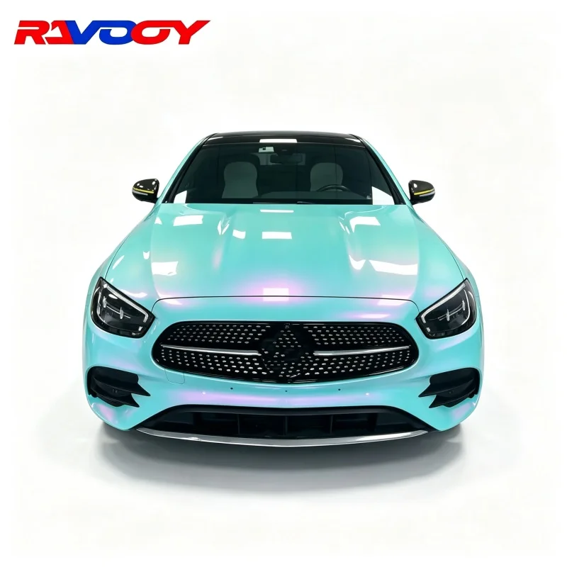 PET pearl lustrous color-changing blue powder, vinyl film is self-adhesive and durable, suitable for car paint surface protectio