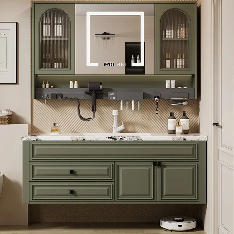 Nordic Storage Bathroom Cabinets Storage Vanity with Mirror Bathroom Cabinets Simple Design Bathroom Furniture Gabinetti LLBC