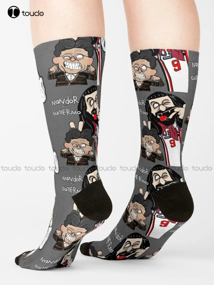 Nandor & Guillermo What We Do In The Shadows Minimalism Socks Warm Socks Cartoon Comfortable Best Girls Sports Custom Gift Retro