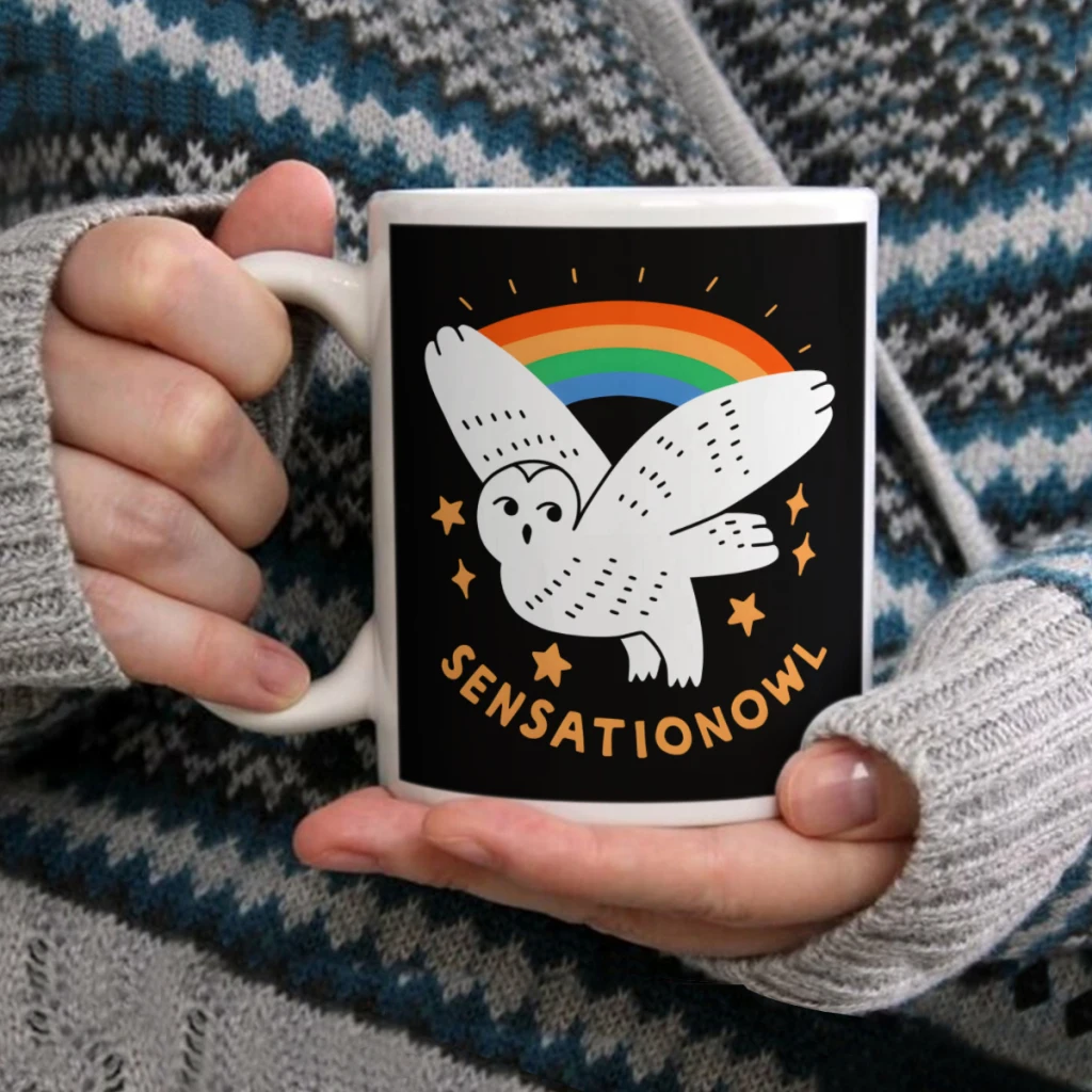 

SensationowlCoffee Mug Tea Cup 11oz Coffee Cup Funny Birthday Ceramic Mug Personalized Cup