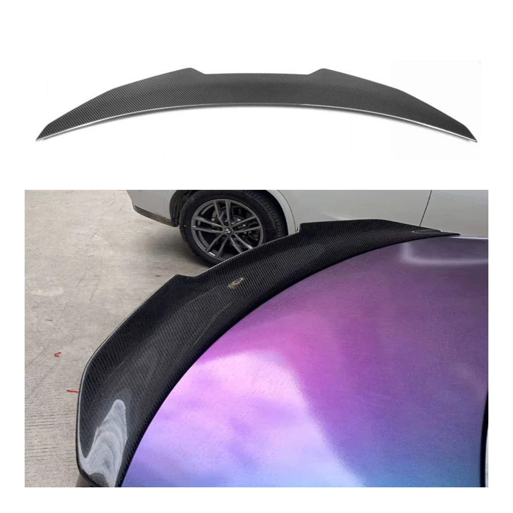 High Quality Real Dry Carbon Fiber Rear Spoiler Wing trunk spoiler for  M3 G80 2019+  Body Kits  Car Accessoriescustom